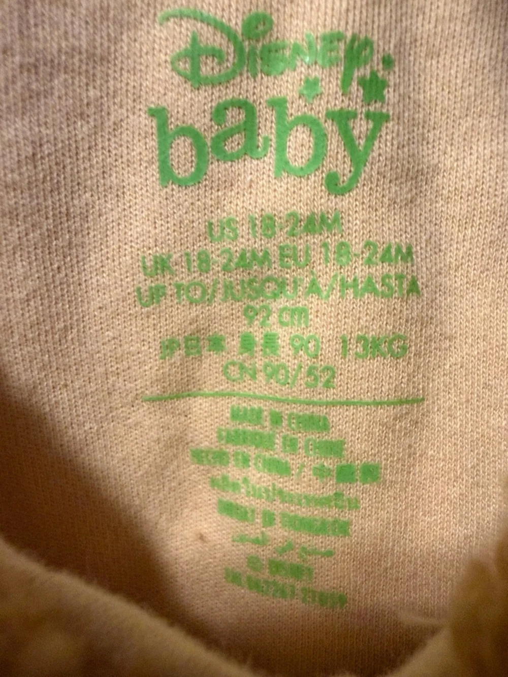 NWT Disney Store Baby Yoda Grogu Mandalorian Baby‎ Jumper 18-24 Months